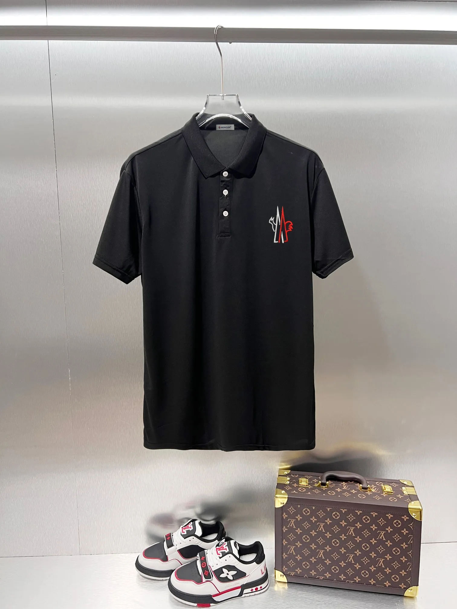 Moncler* Classic logo 🔥 POLO ✅ Quality ‼ ●100% ●50% 50% ● 200g ● ● 1：1 ● ●Size：M L XL XXL XXXL